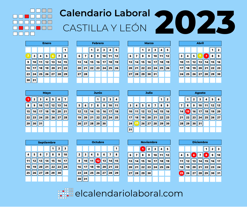 Calendario Laboral Castilla Y León 2023 3837