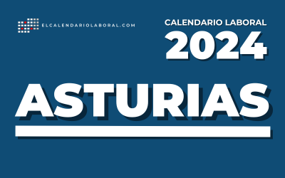 Calendario con todos los dias festivos en Asturias 2024