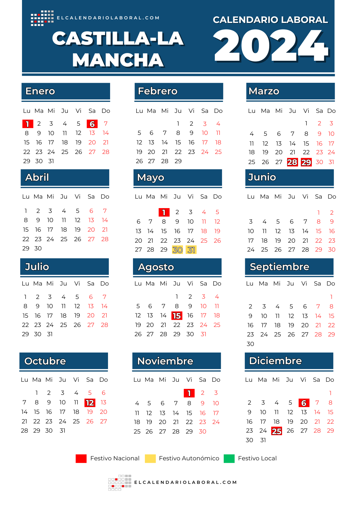 Calendario laboral 2024: ya se conocen todos los festivos en