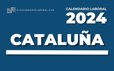 Calendario con todos los dias festivos en Cataluña 2024