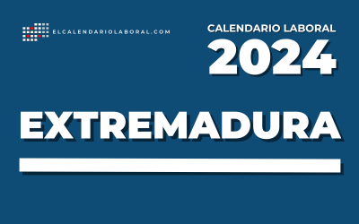 Calendario con todos los dias festivos en Extremadura 2024